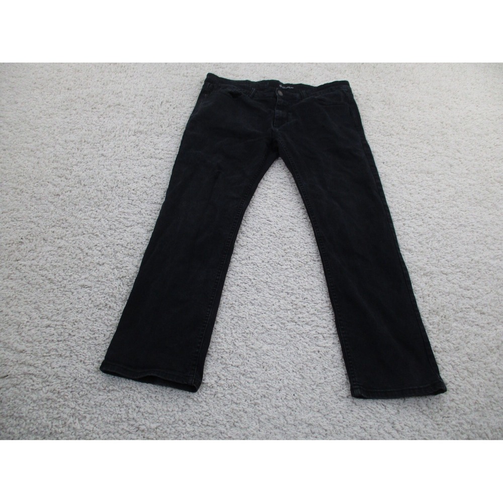 Rocawear Jeans Mens 34x30 Black Denim Gothic Emo Grunge Punk Skater Stretch A2